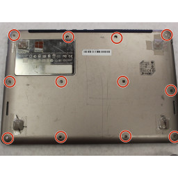 Снятие задней крышки Acer Aspire S3 MS2346