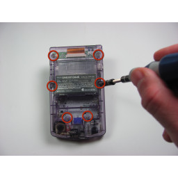 Замена корпуса Game Boy Color назад